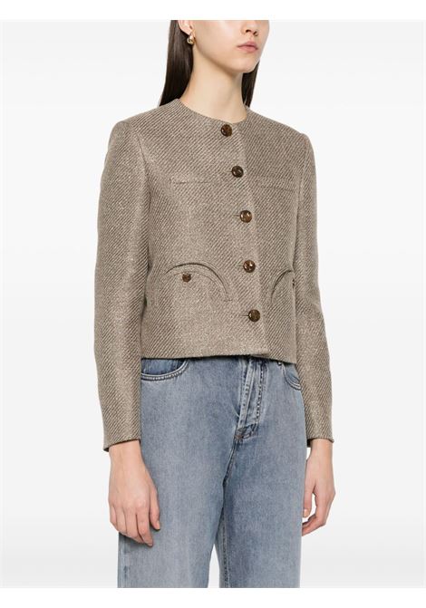 Taupe Saratoga Shamo jacket Blazé Milano - women BLAZÉ MILANO | JKCCS06SRAJN01